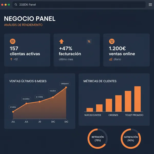 Dashboard de comerciante ComercioConecta